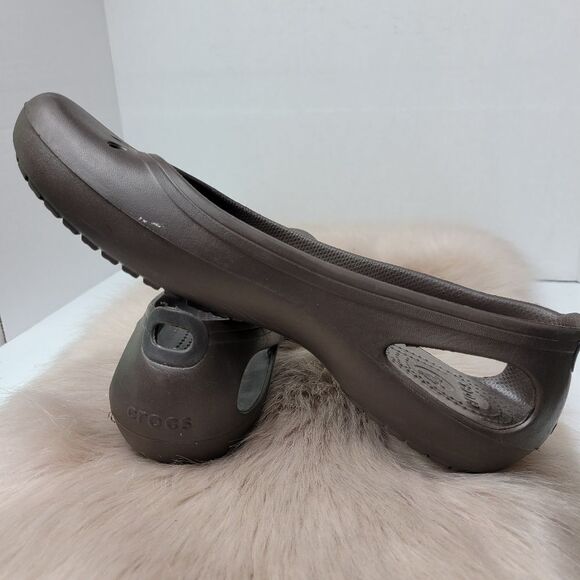 Crocs Women's Kadee Women's Brown Ballet Shoes Size 11 - Picture 9 of 9